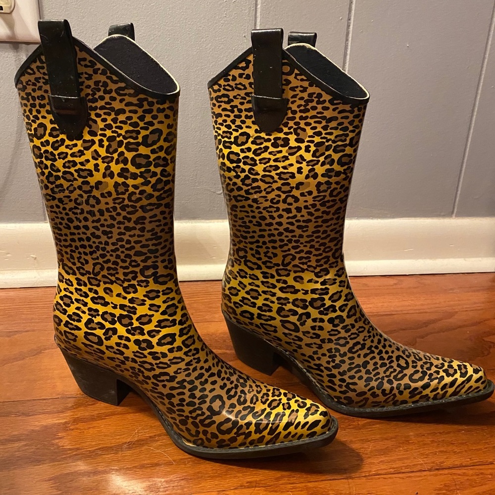 Cheetah Rain Boots